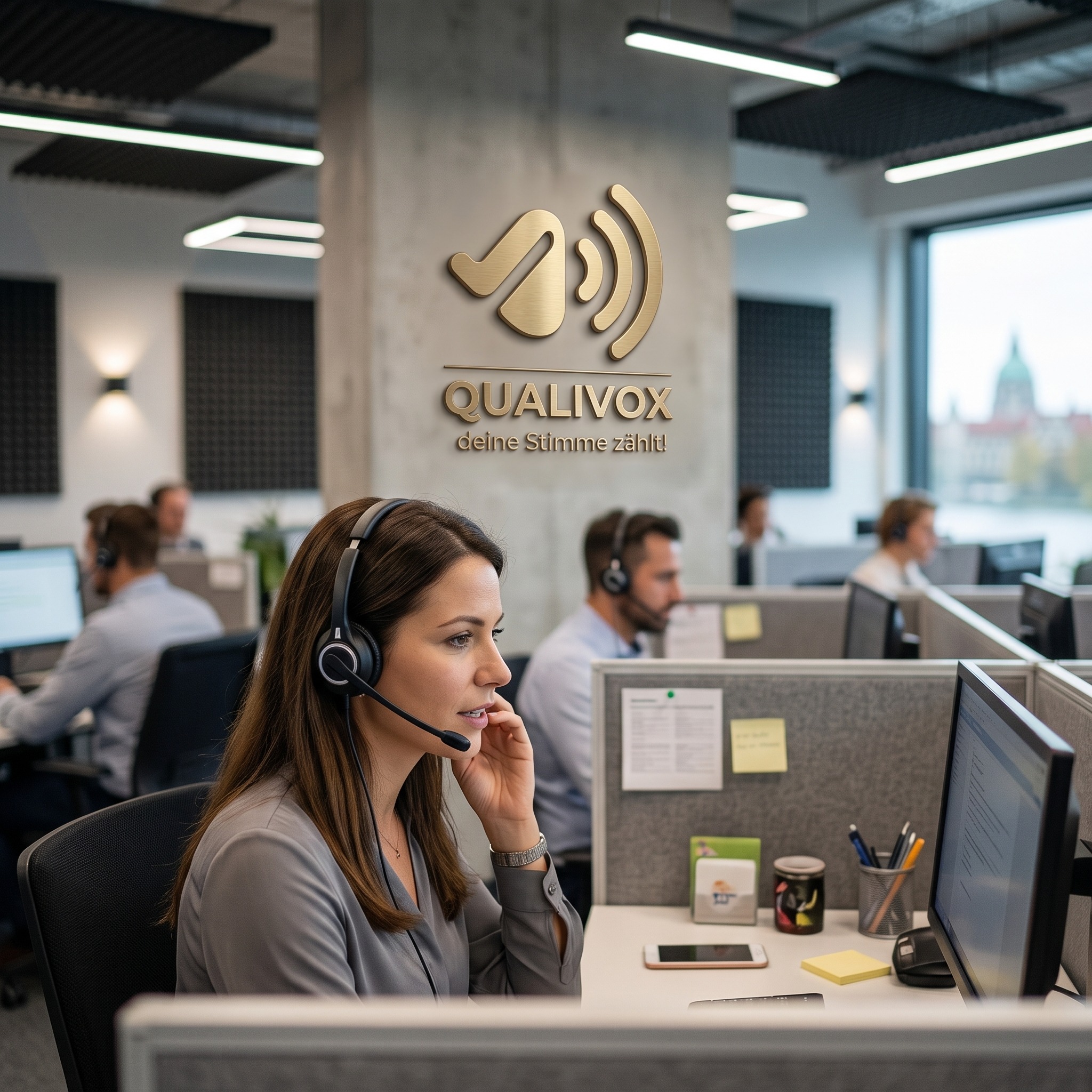 Qualivox Dialogmarketing-Team im Kundengespräch